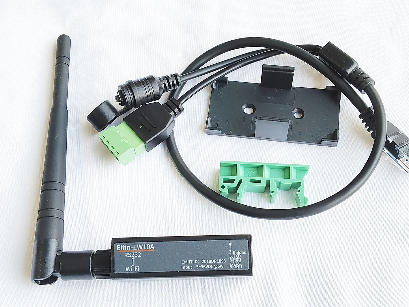 

Serial Port RS232 to WiFi Serial Device Server Elfin-EW10 Support TCP/IP Telnet Modbus TCP Protocol IOT Data Transfer Converter