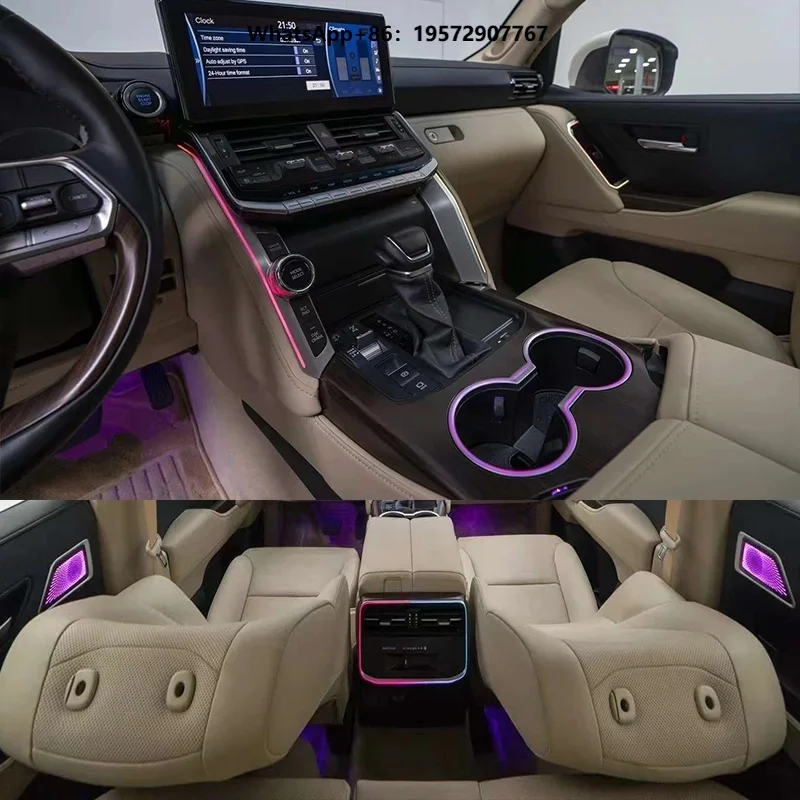 New Car Accessories Interior Ambient Lighting for LC300 2022-2023 Center Console Door Speaker Trim Light
