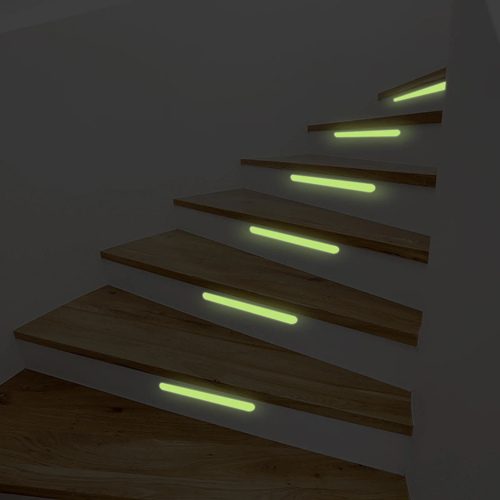 

24Pcs Non-Slip Stickers Reflective Anti-Skid Stripes Easy Install Fluorescent Bathroom Kitchen Safety Stairs Anti-Skid Sticker