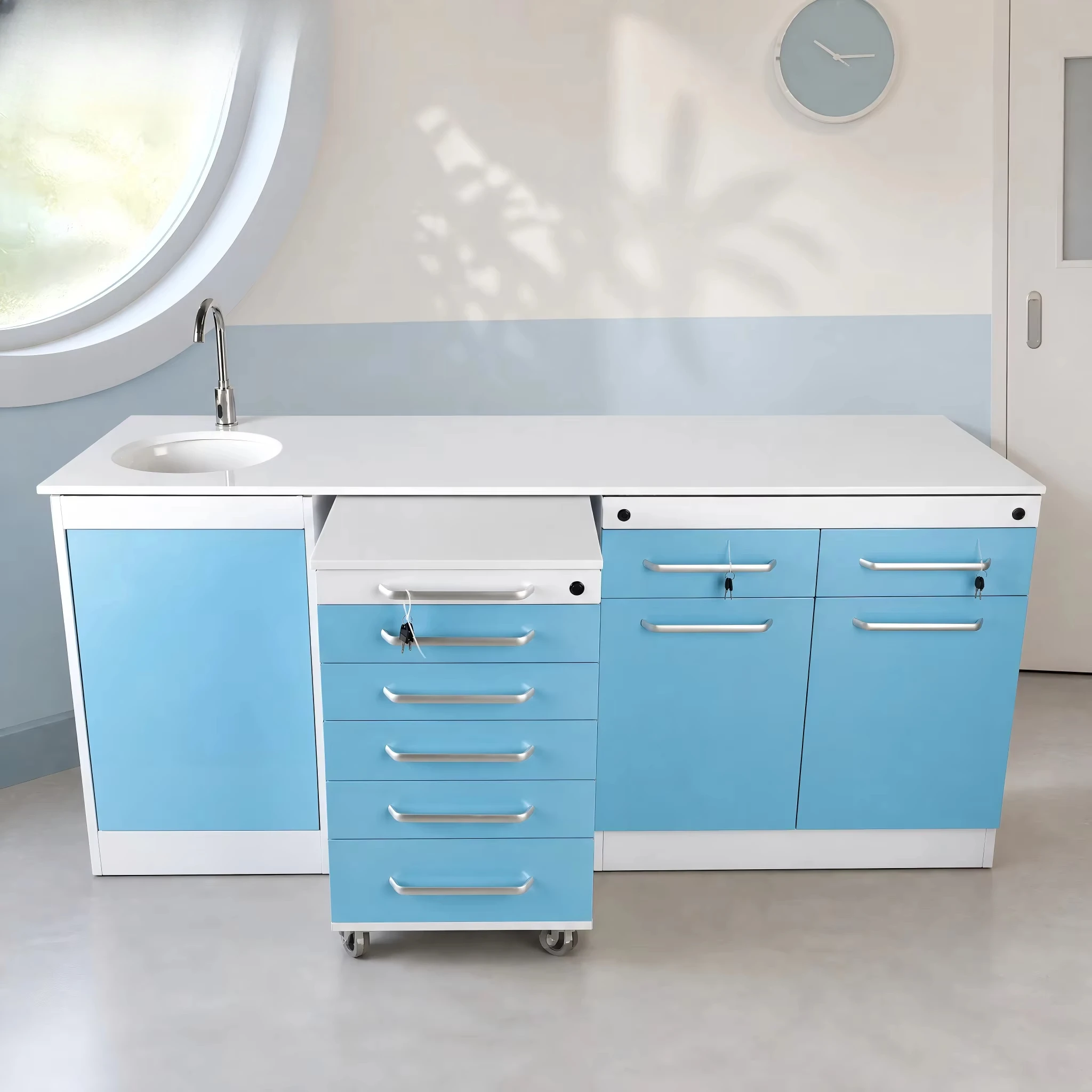 Customizable Dental Cabinet System Combination Storage Cabinet for Dental Clinic and Hospital
