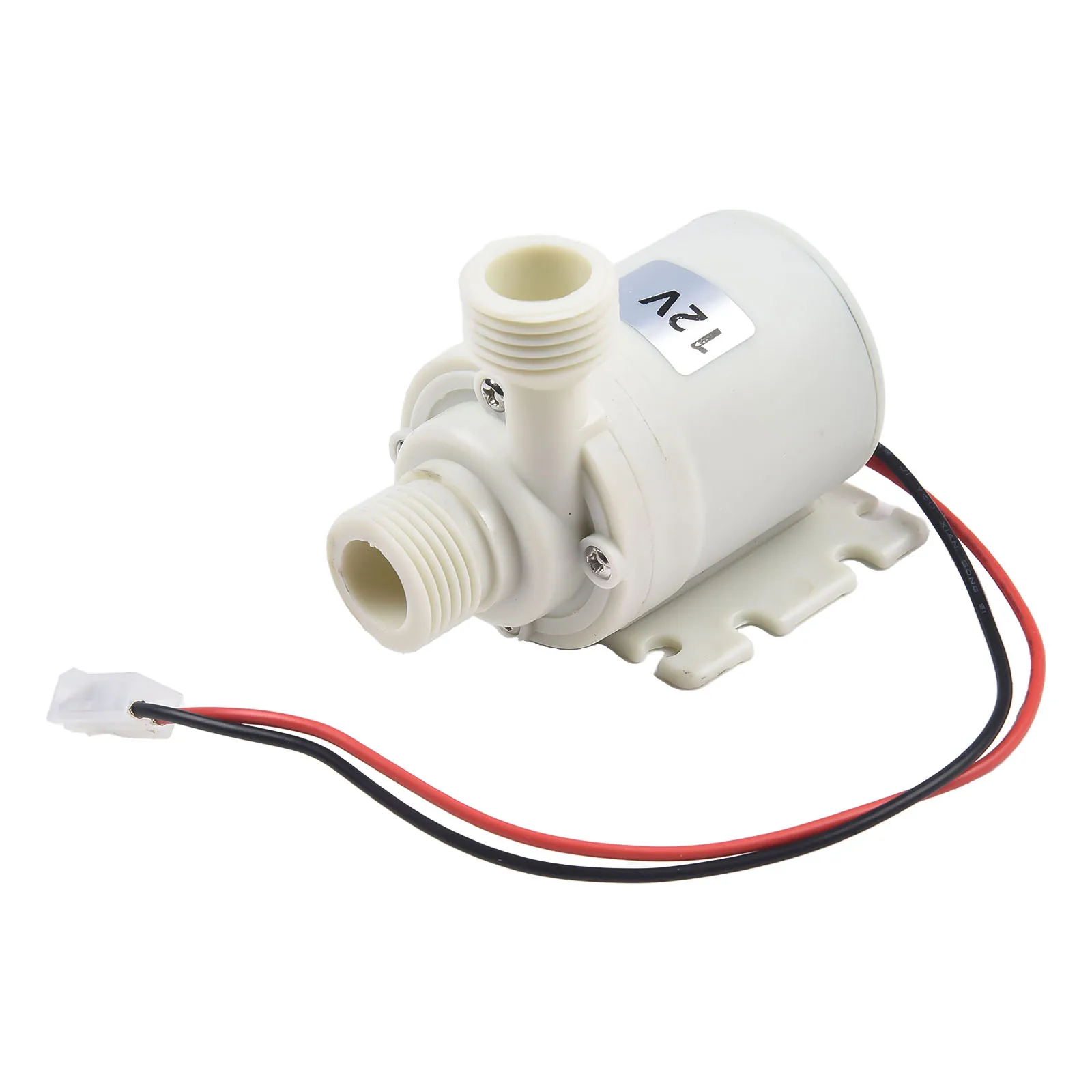 

12V DC Quiet Solar Hot Water Circulation Pump 1/2'' Male Thread Discharge Head Solar Water Pump With Brass Coupler Steel Clamp