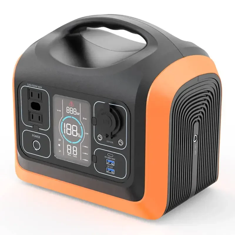 New Emergency Energy Storage Power Banks 220v Lifepo4 Portable Rechargeable Power Station 600w Solar Generator 500w