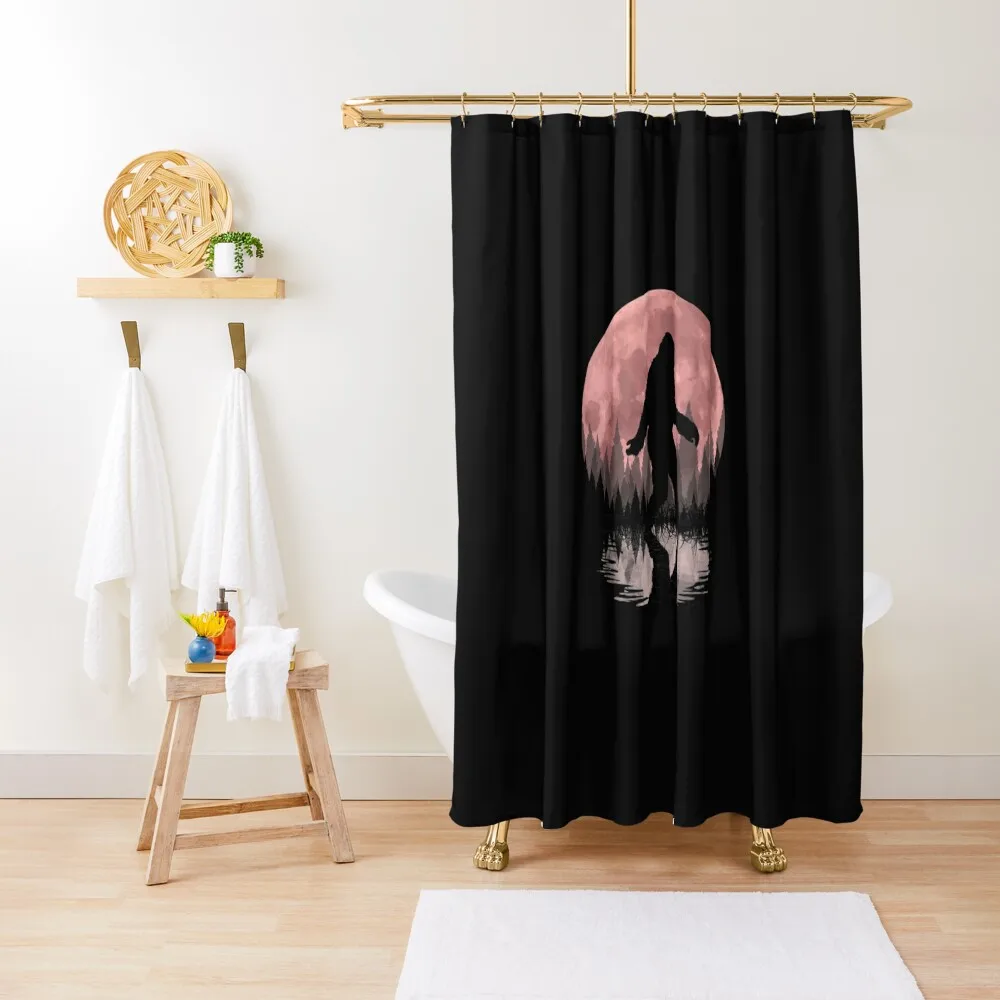 

Bigfoot Lover Shower Curtain Bathroom For Shower Waterproof Shower Curtain