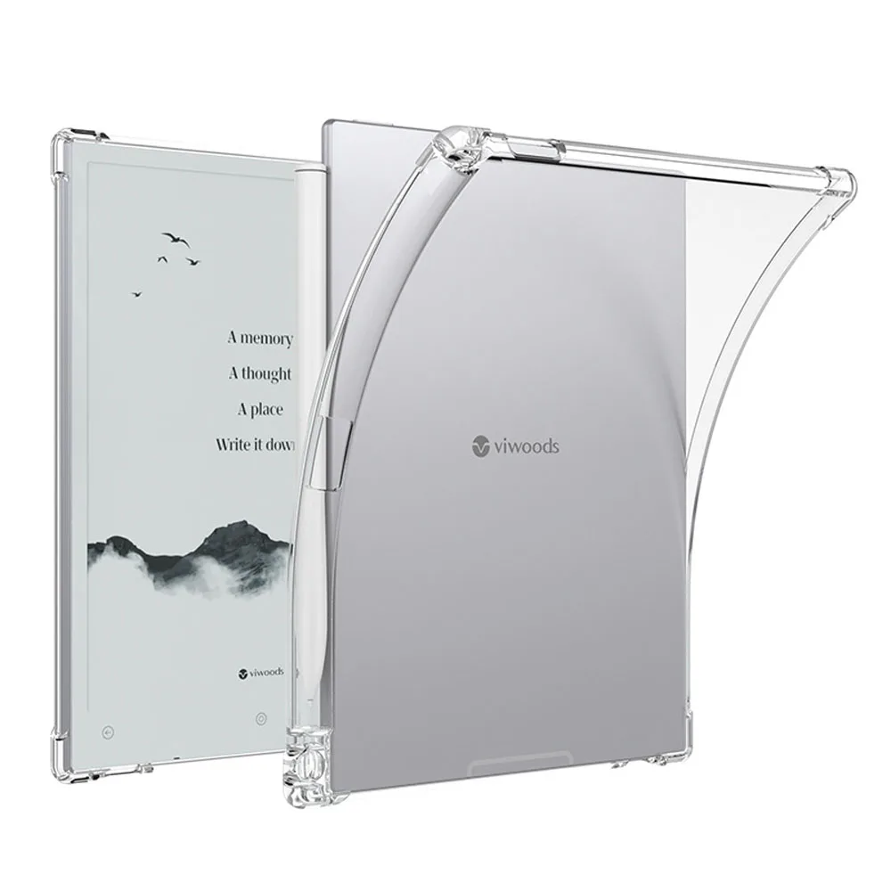 

Funda for Viwoods AiPaper Mini 8.2" With Pen Slot Tablet Case Shockproof Airbags Protective Shell Transparent TPU Back Cover