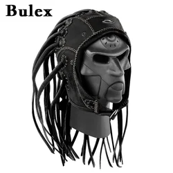 Bulex Cosplay Braid Mask Weaving Braids Horrific Monster Latex Helmet Headgear Costume Party Halloween Cosplay Prop