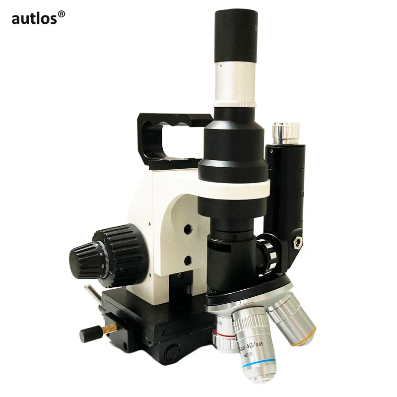 Multi Objective Polarizing Metallographic Microscope Hand Held Portable Metallurgical Microscope for Metal Alloys Appraisal