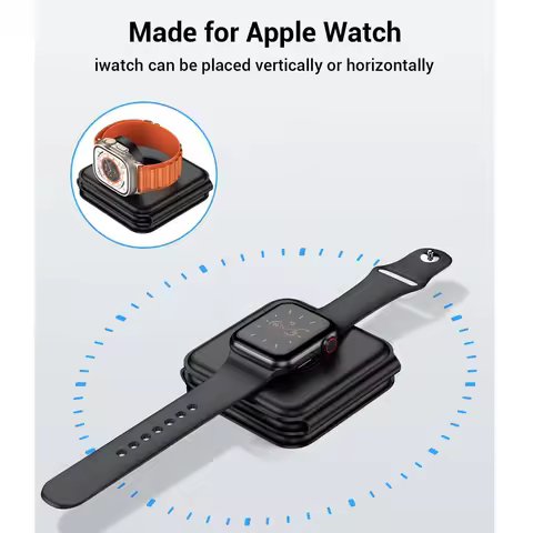 3 in 1 Magnetic Wireless Charger Pad for iPhone 16 15 14 13 Pro Max Apple Watch 9 8 AirPods Chargers Fast Charging Dock Station thumbnail 4