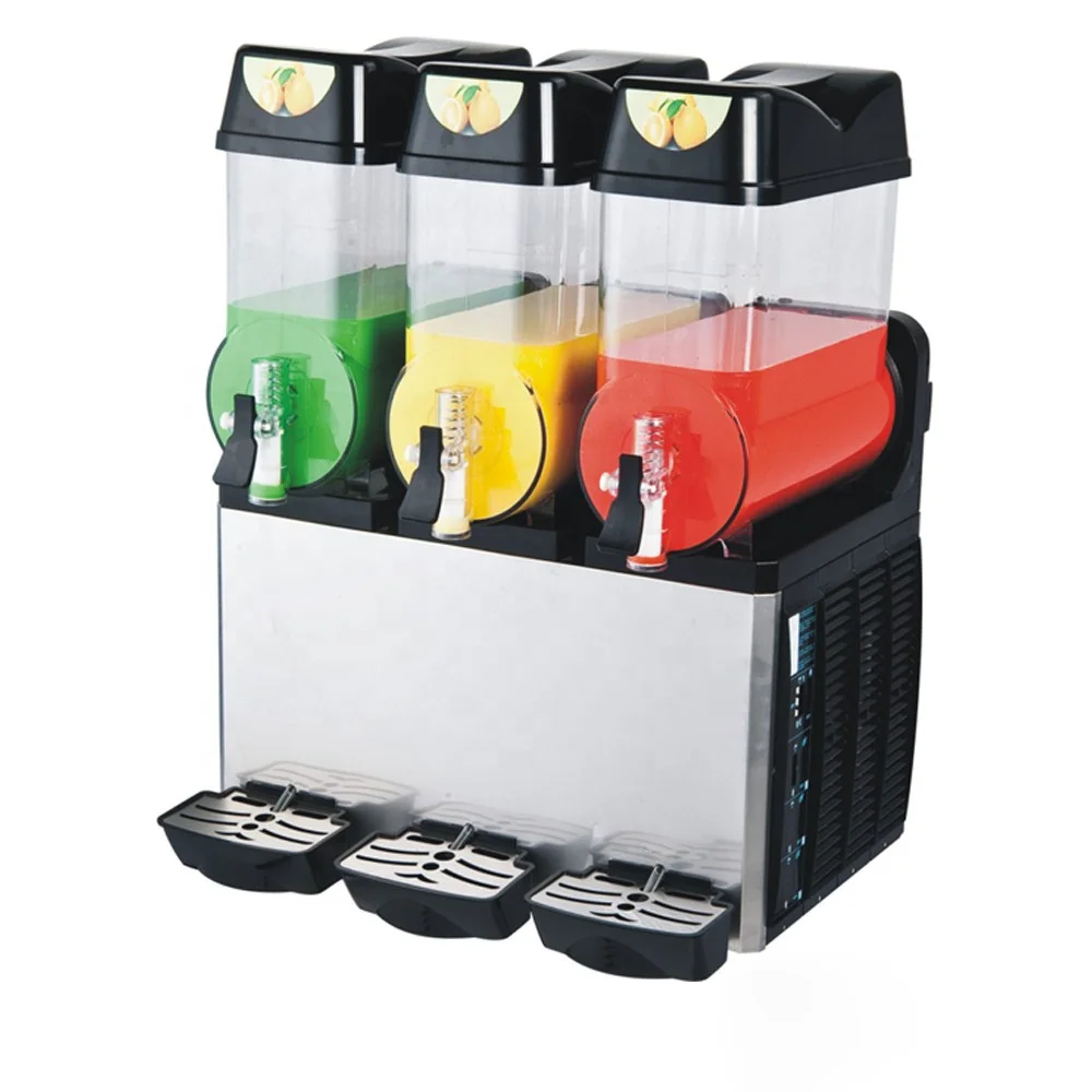 Gold Seller Commercial 3 Tanks Slush Granita Machine 12L Beverage & Juice Processing Best Price Home Use with New or Motor