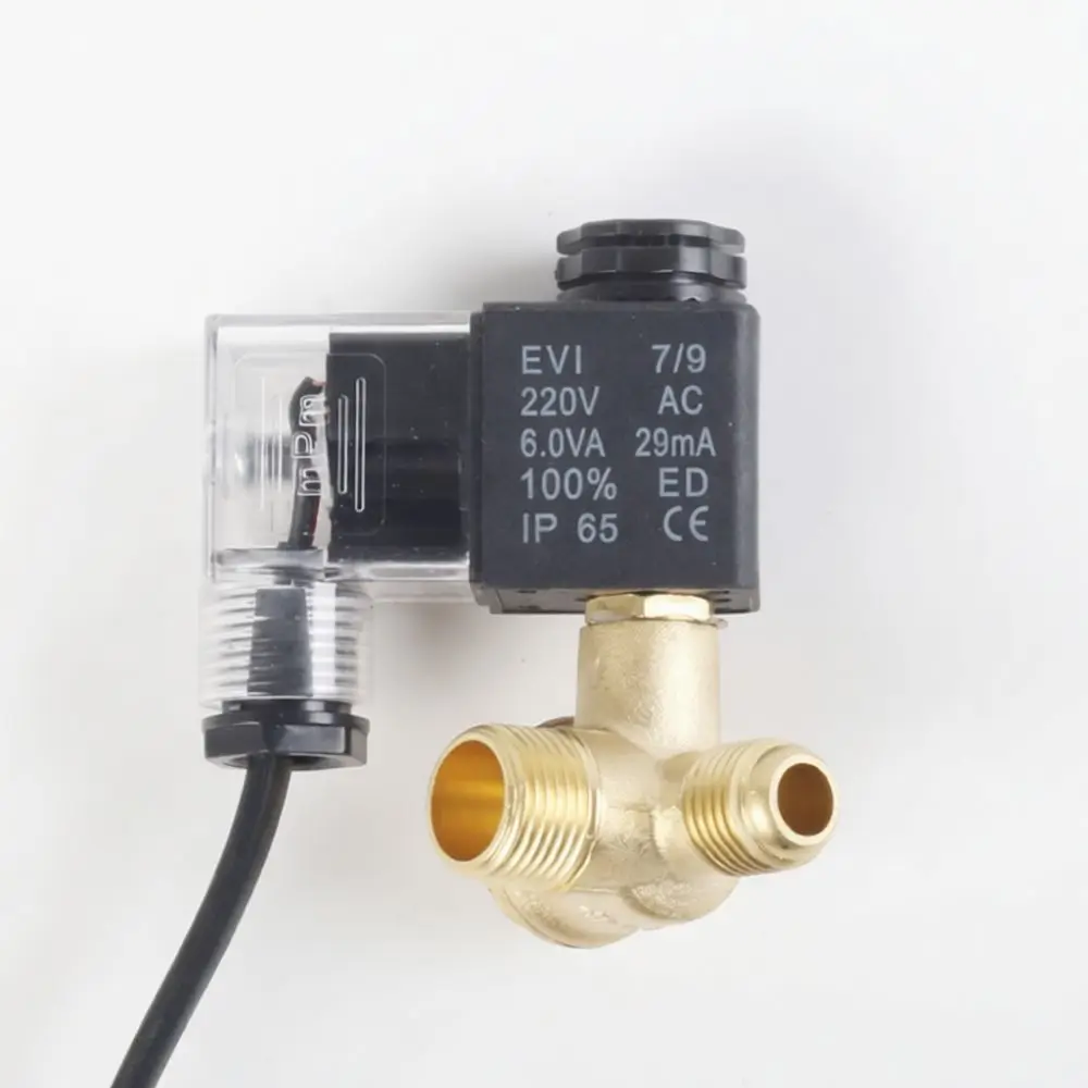 Integrated Solenoid Valve Copper Check Valve For Oil Free Silent Air Pump Pneumatic System Control Accessory