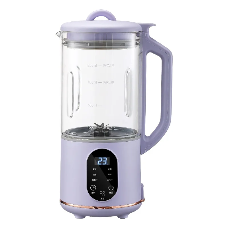 1200ml Soy Milk Machine Home Fully Automatic Free Cooking Filter Multifunction Broken Wall Machine 24H Appointment Juicer Mixer