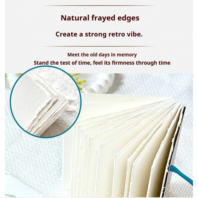 كراسة الرسم ذات الحافة المزخرفة المحتملة 300 جرام ورق رسم 24 ورقة لوحة رسم ذات ملمس مضغوط على البارد دفتر ألوان مائية لطلاب الفن #6