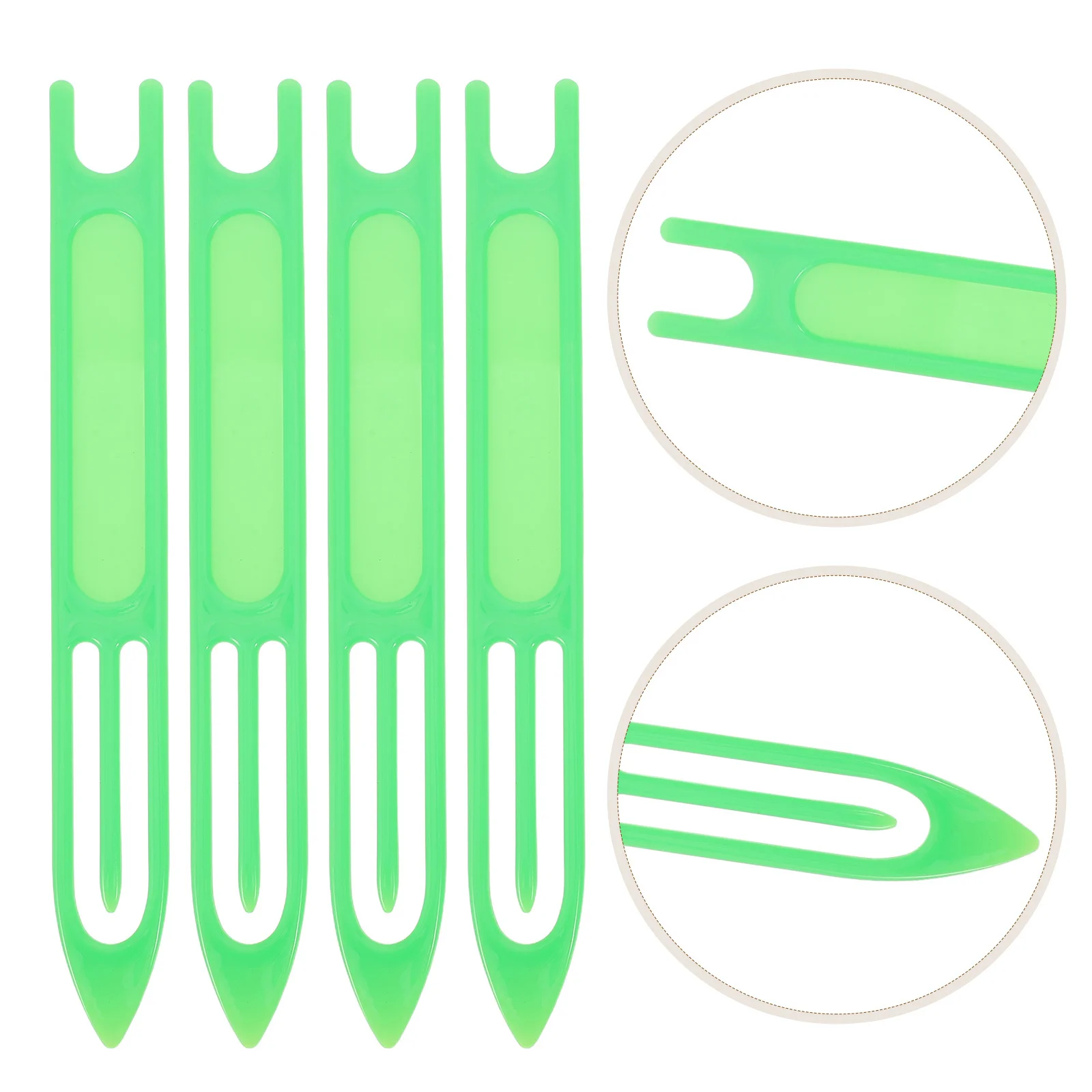 

6Pcs Heavy Duty Plastic Weaving Needles Large Handicraft Needle for Carpet Fishnet Repair and DIY Crafts Meshing Tool