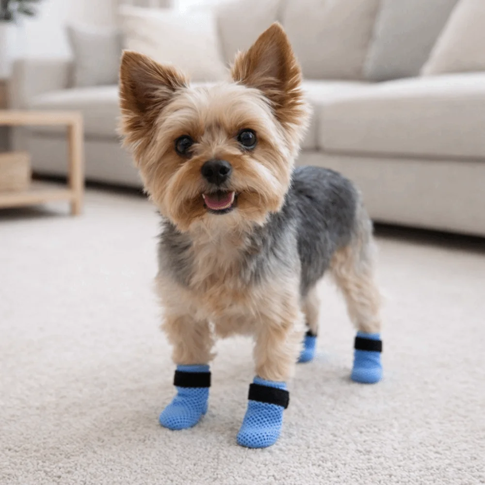 

Breathable Pet Foot Covers Anti-Slip Mesh Cat Anti Scratch Cover Anti-Dirty Silent Pet Claw Cover for Cats and Dogs