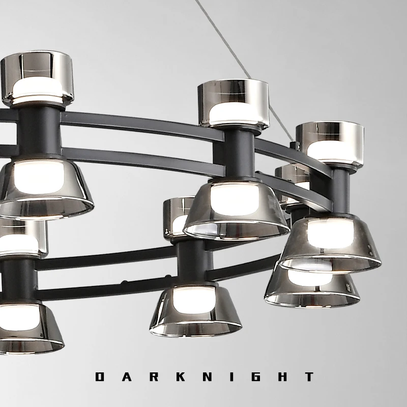 الثريا النحاس الزجاج ضوء الفاخرة جو إبداعي المعيشة غرفة الطعام مصباح غرفة النوم بسيط مستدير مصمم ما بعد الحداثة مصابيح