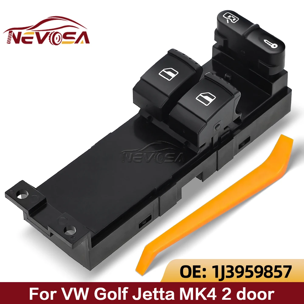 

NEVOSA Window Master Control Lifter Switch For Volkswagen Bora VW Golf 4 MK4 Passat 3B 3BG Seat Leon Toledo 1J3959857 1J3959857A