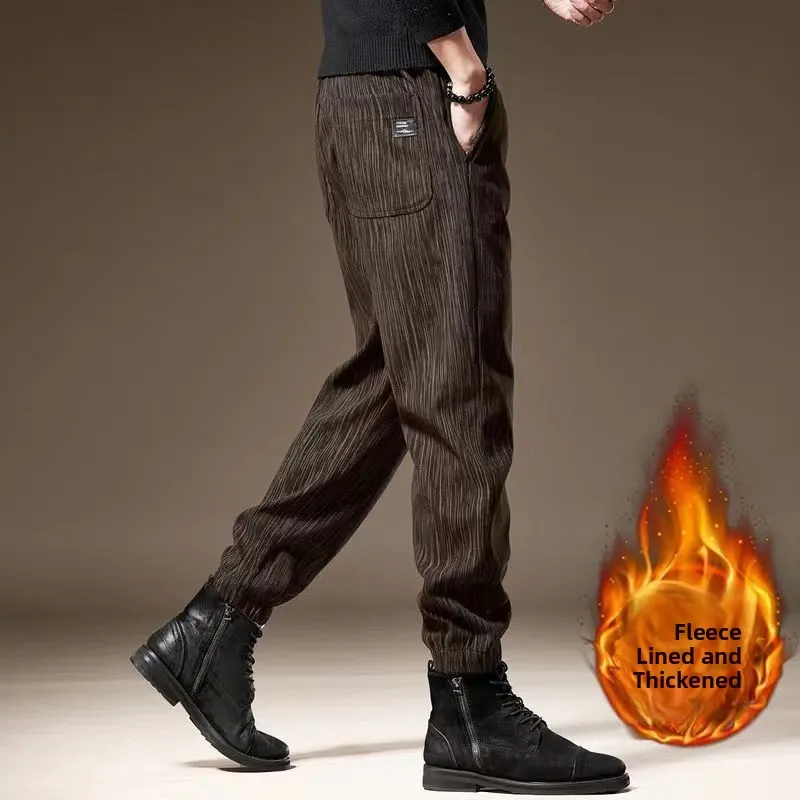 

Men's Corduroy Sweatpants Casual Wearable for Work Loose Large Size Durable And Wear Resistant Autumn Winter New Style Long P...