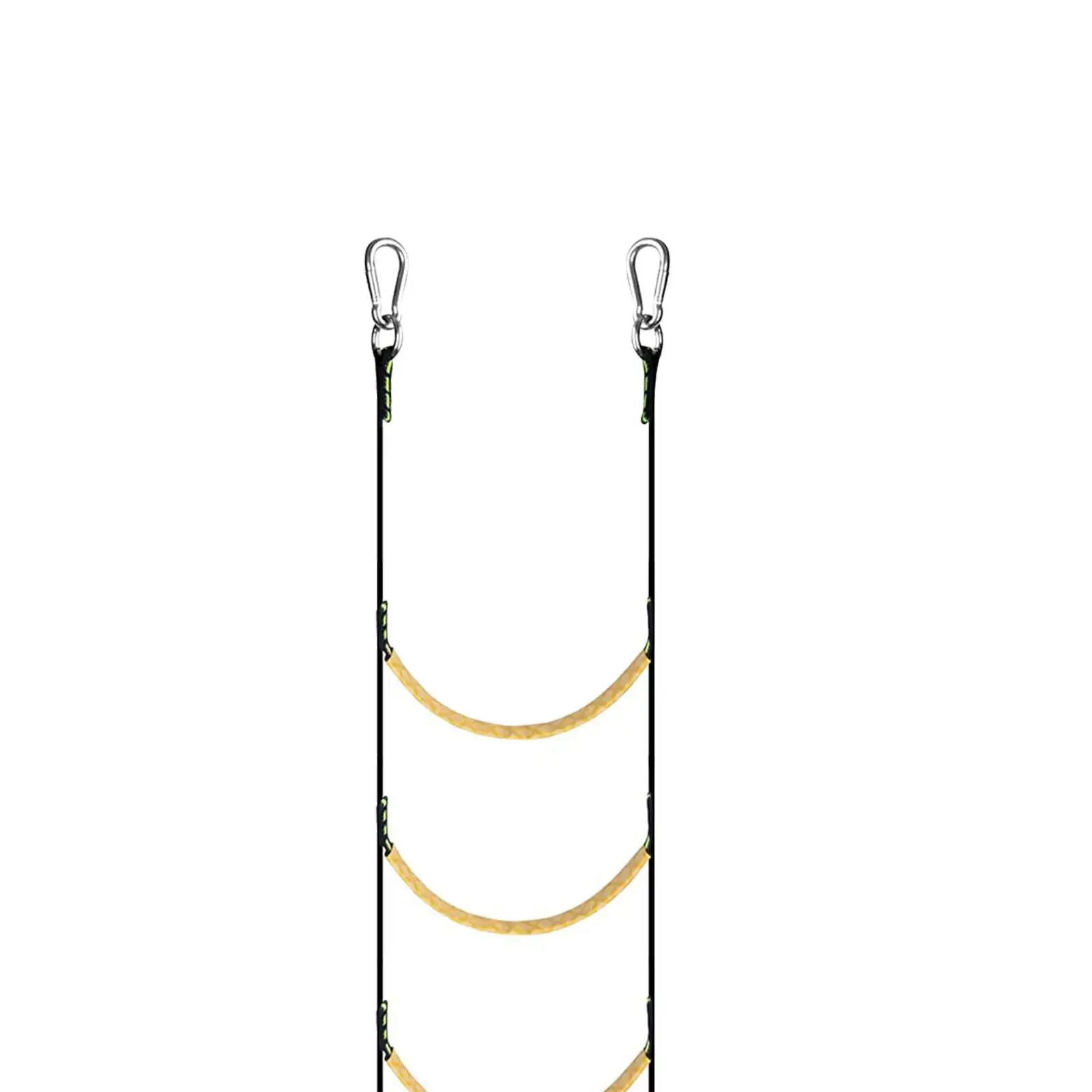 Inflatable Boat Rib Boarding Ladder Swim Ladder with Steel Hooks Marine Rope Ladder for Emergency Sailing Kayaking Sailboat