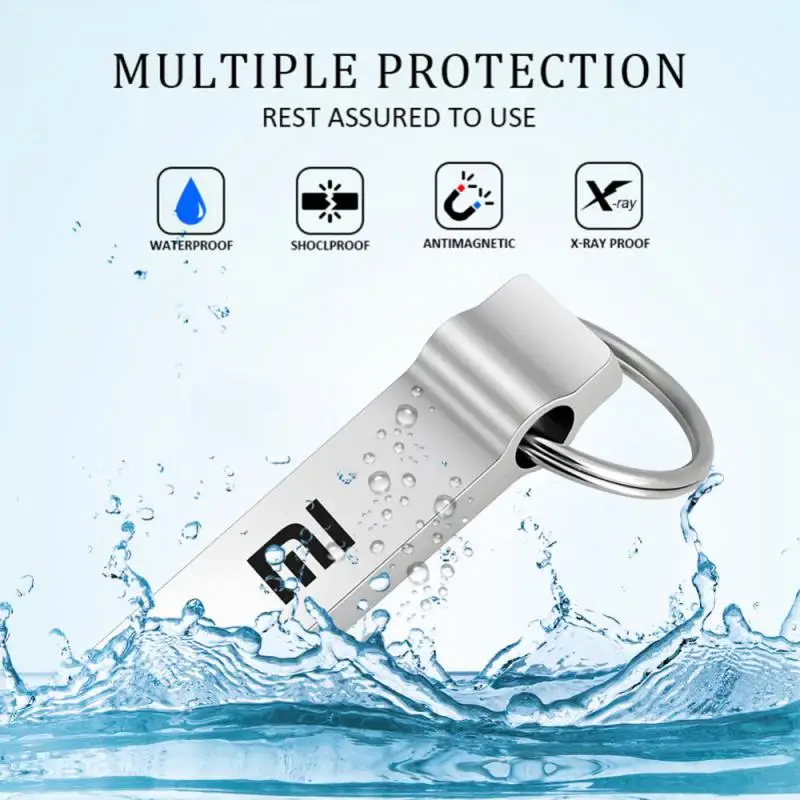 Xiaomi Flash Drives 3.0 2TB Metalen Hoge Snelheid Pendrive 1TB 512GB Draagbare Drive Waterdichte Memoria USB Flash Disk TYPE-C Adapter