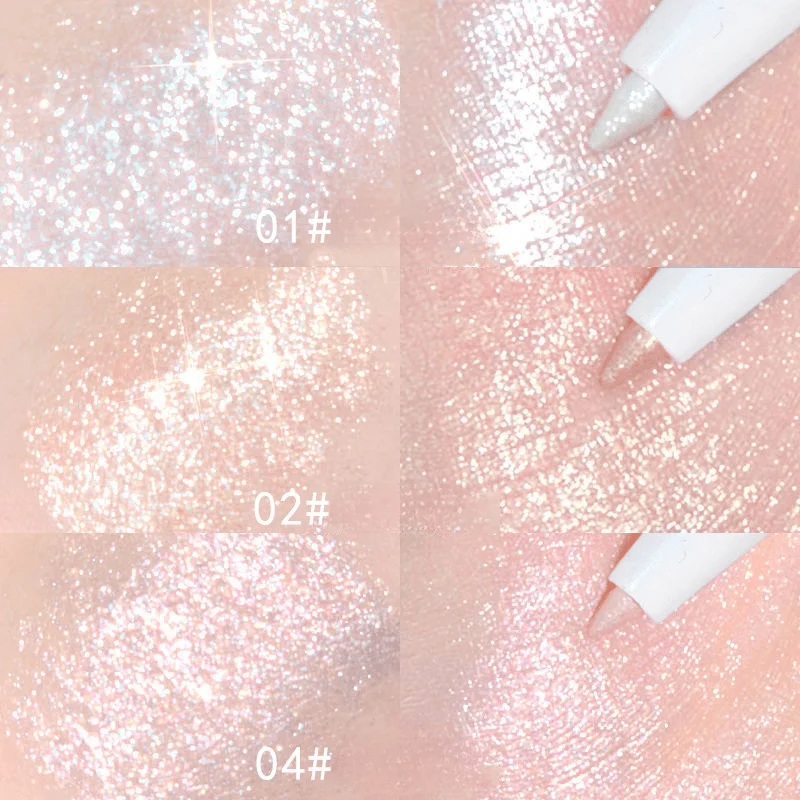 Matte eyeshadow pencil, eyeliner pencil, glitter metal eyeshadow stick, pearl dark bright red, suitable for music festivals