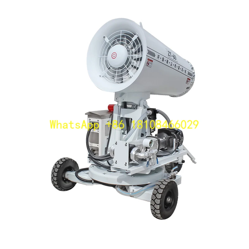 Machine à canon à brouillard pour remorque Mobile, suppression de la poussière, pulvérisateur agricole, pompes à eau à vendre, canon à brume en métal et acier 0.3-0.8