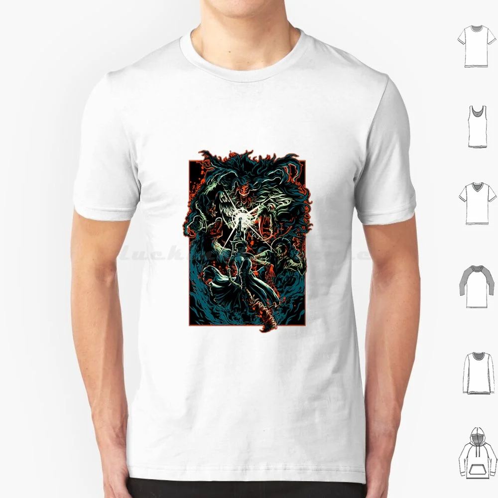 Bloodborne T Shirt 6xl Cotton Cool Tee Bloodborne Dark Souls Souls Dark Blood Hunter Game Gaming Horror Soulsborne Ps4 Video