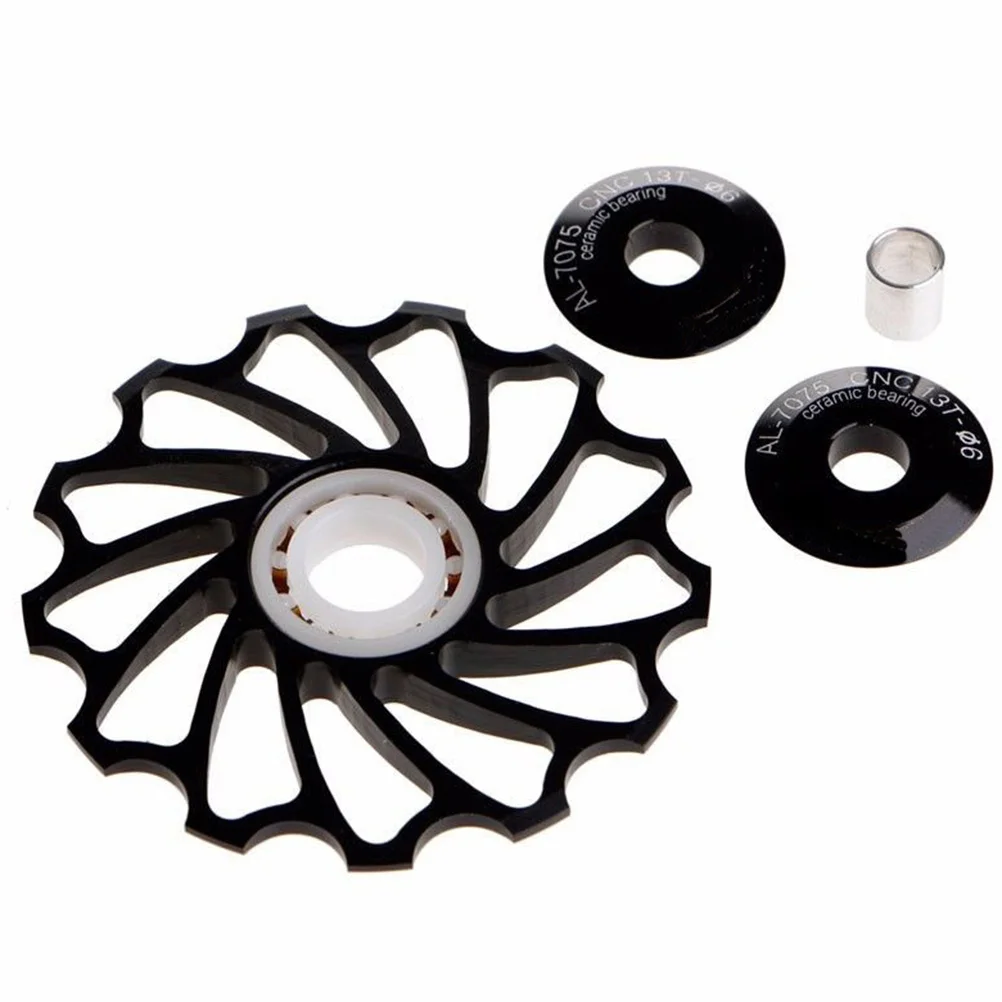 

2pcs 13T Rear Derailleur Guide Wheel Metal Ceramic Bearings For Bicycle Pulley Wheel Derailleur Motorcycle Spare Parts