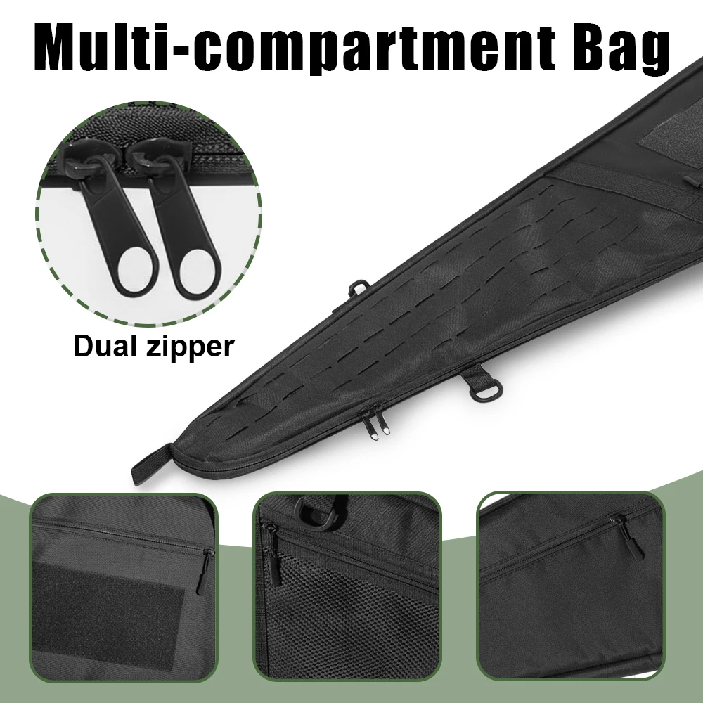 Funda táctica para rifle con espuma protectora - imagen 2