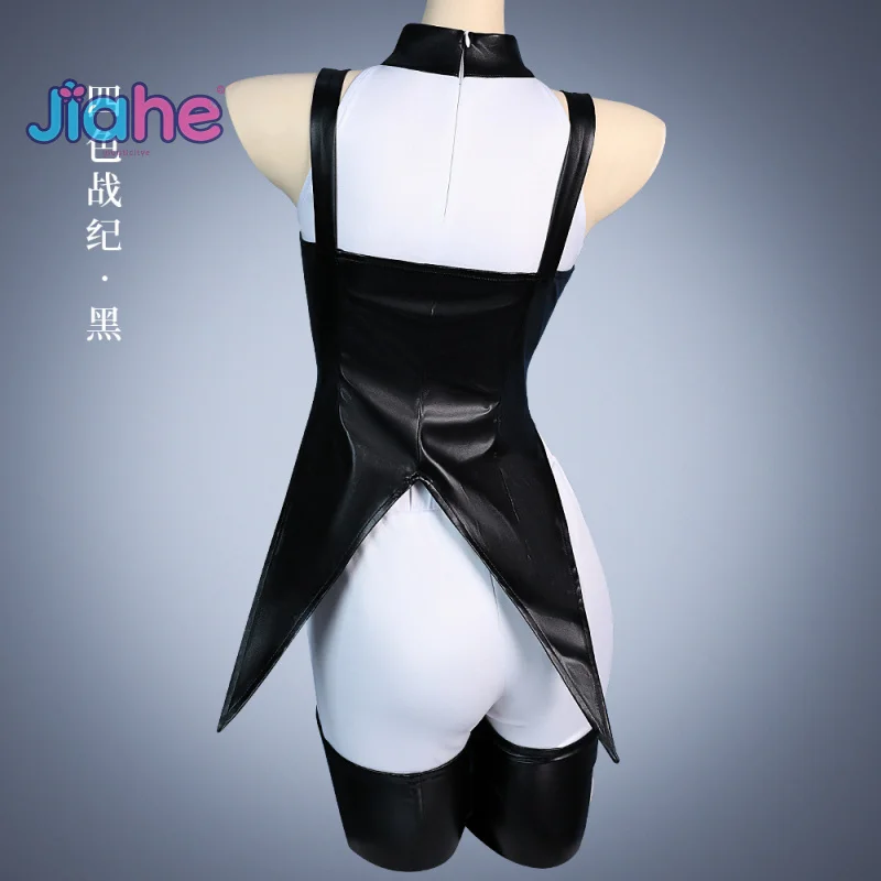 Anime Blake Belladonna cosplay costume Leather jacket pants headwear leg set prop set Halloween new women's sexy uniform - view 4