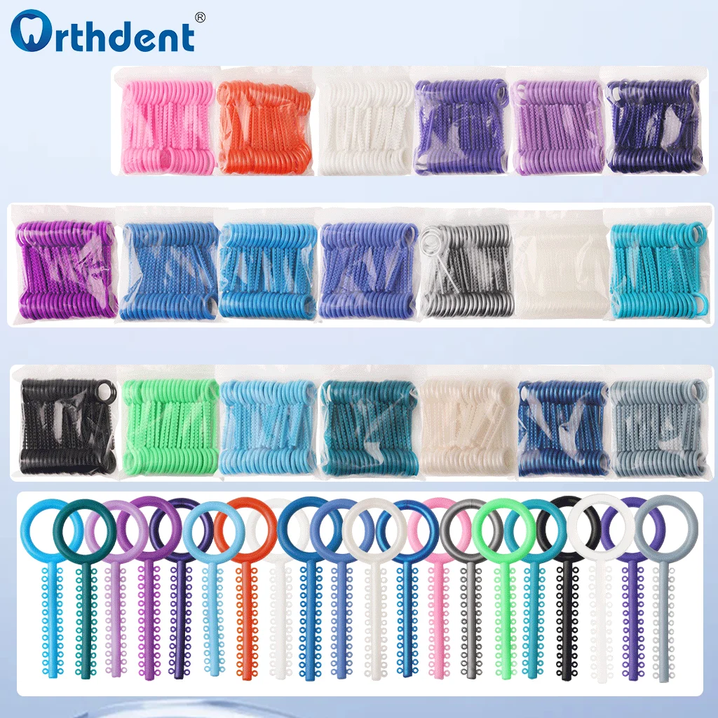 

40Sticks/1040Pcs Dental Elastic Ligature Ties Colourful Rubber Bands For Bracket Braces Elastomeric Dentistry Treatment Material