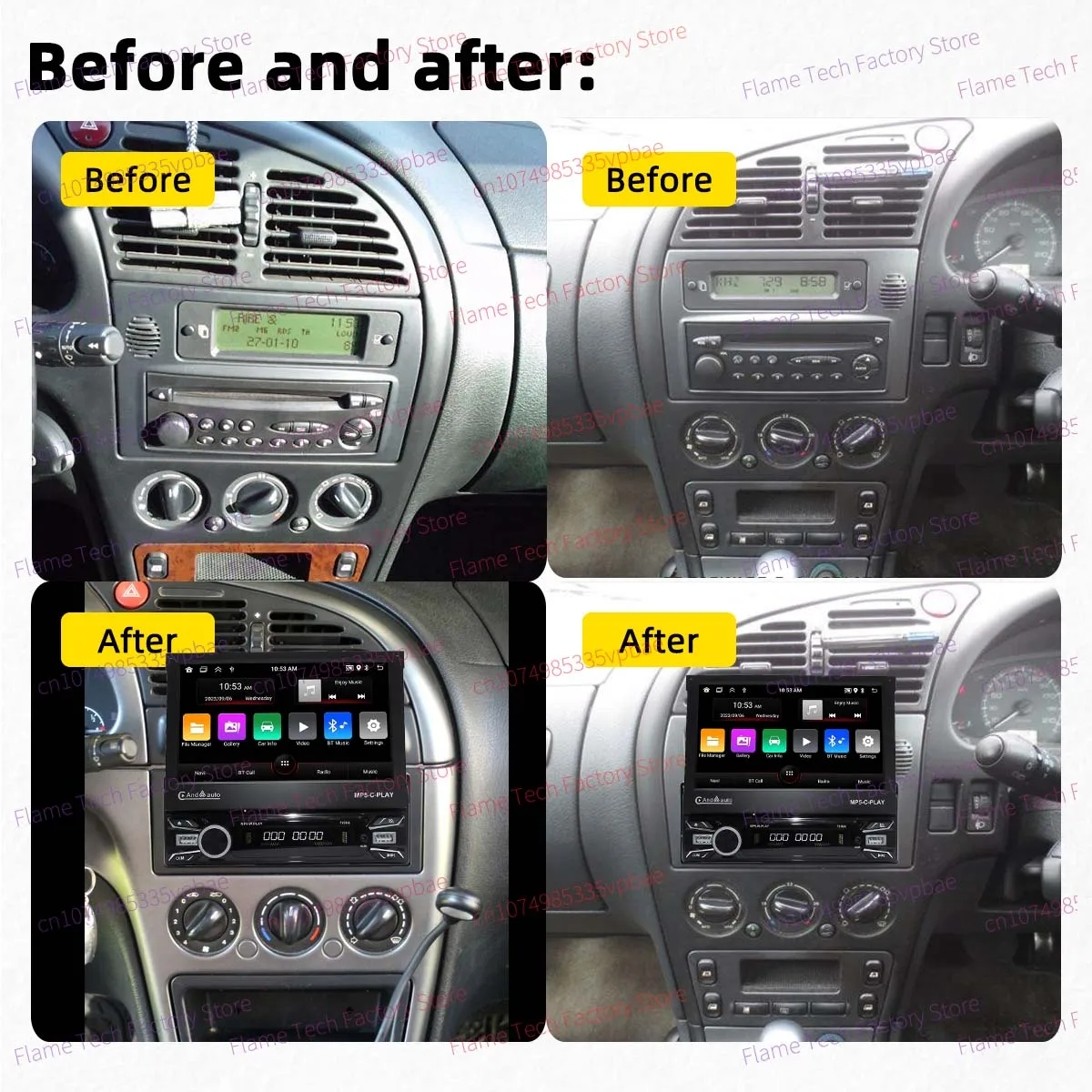 For Citroen Xsara C-Elysee 1997-2006 Android 1Din Stereo 7