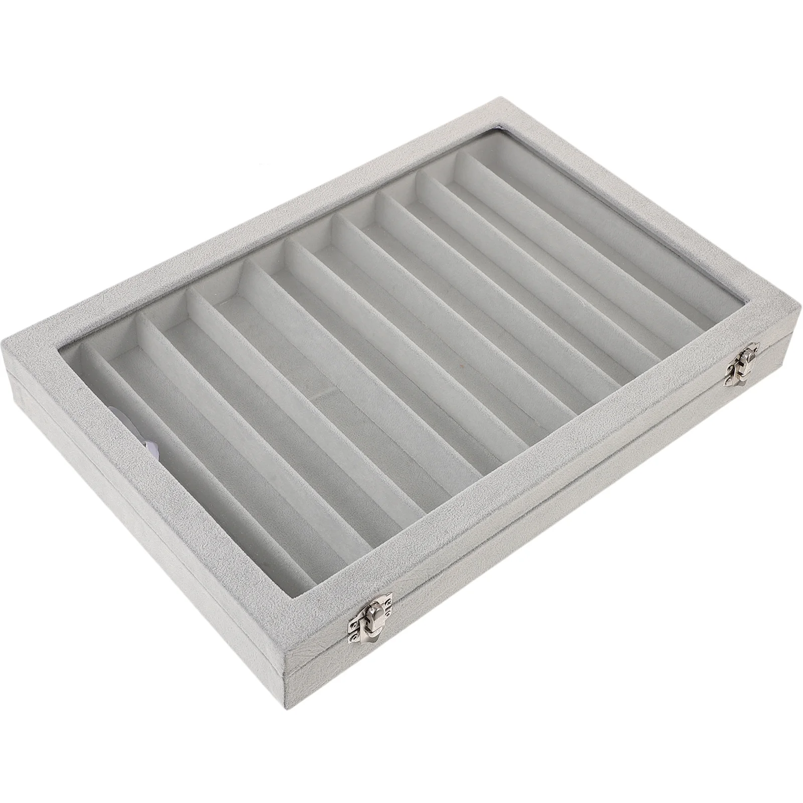 Necklace Display Box Jewelry Storage Case Organized Holder for Earrings Pendants Brooches Hairpins Stackable Trinket Tray