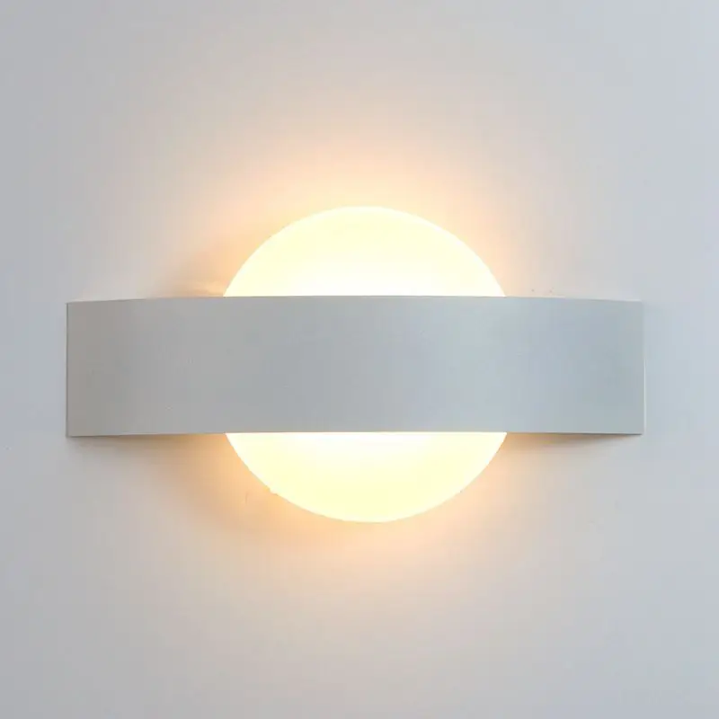 Modern Bedroom 4W LED Moon Wall lamp New Iron Bathroom Washroom Hallway Wall Light