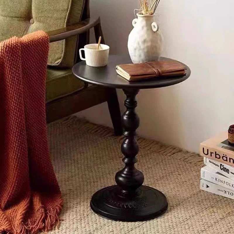 Customizable Tavolino moderno in legno Decorazione Minimalista Rotondo Trasparente Libri di design Tavolino in piedi Mesas
