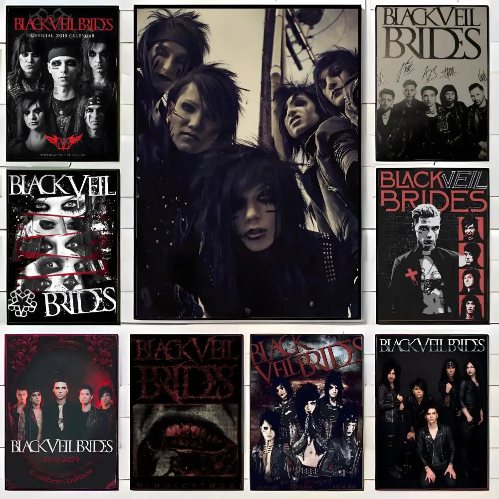 Metal Band B-Black Veil Brides Poster Wall Art Print Decorative Mural Home Decor Gift Unframed