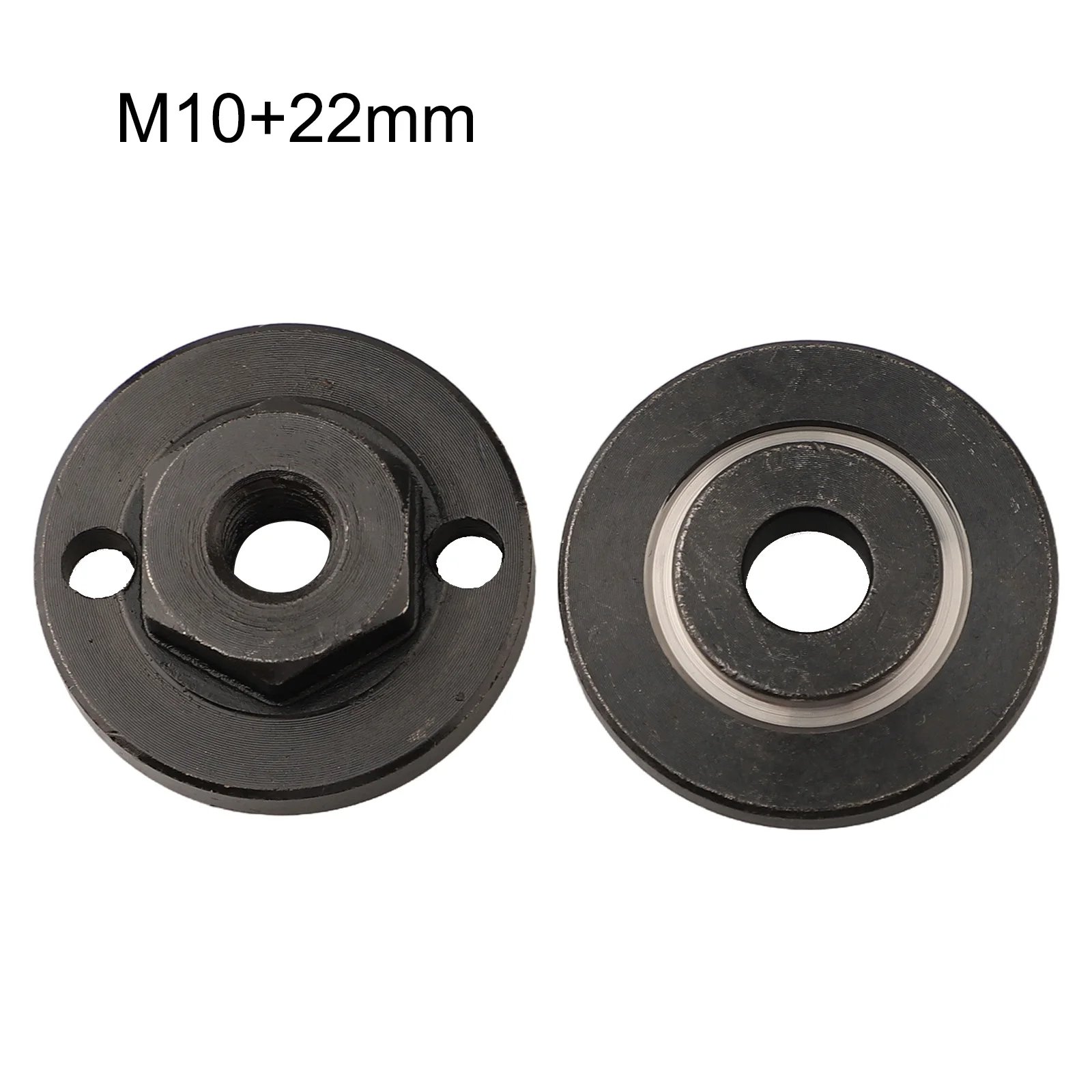 2pcs Hexagon M10 Angle Grinder Outer Flange Nut Set With 20 22 22.2mm Metal Pressure Plate For Model 100 Angle Grinder