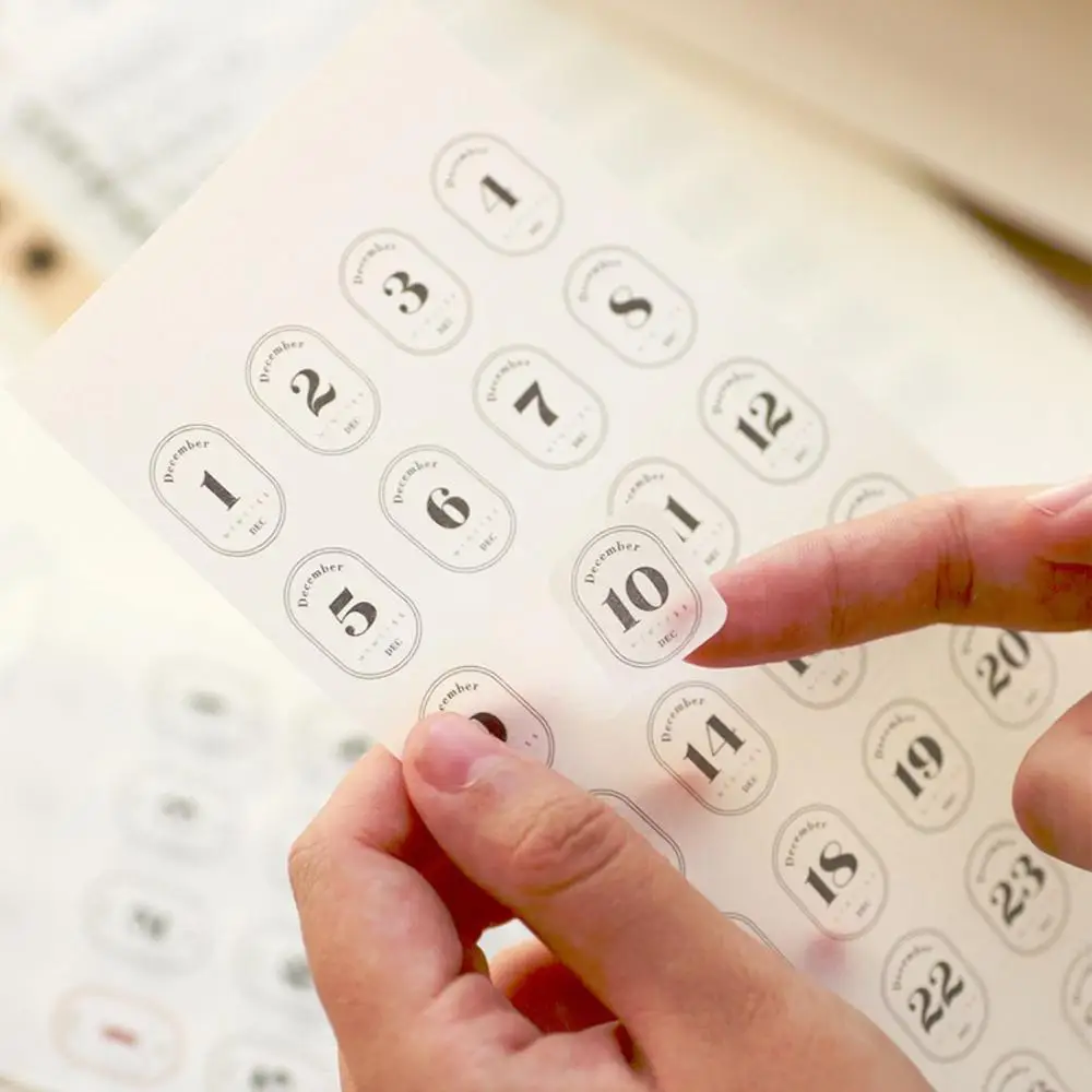 سكرابوكينغ ملصق جدول مخطط الألبان رقم تاريخ التسمية الشارات 365 يوم تاريخ ملصقات الخطة اليومية ملصق التقويم ملصق