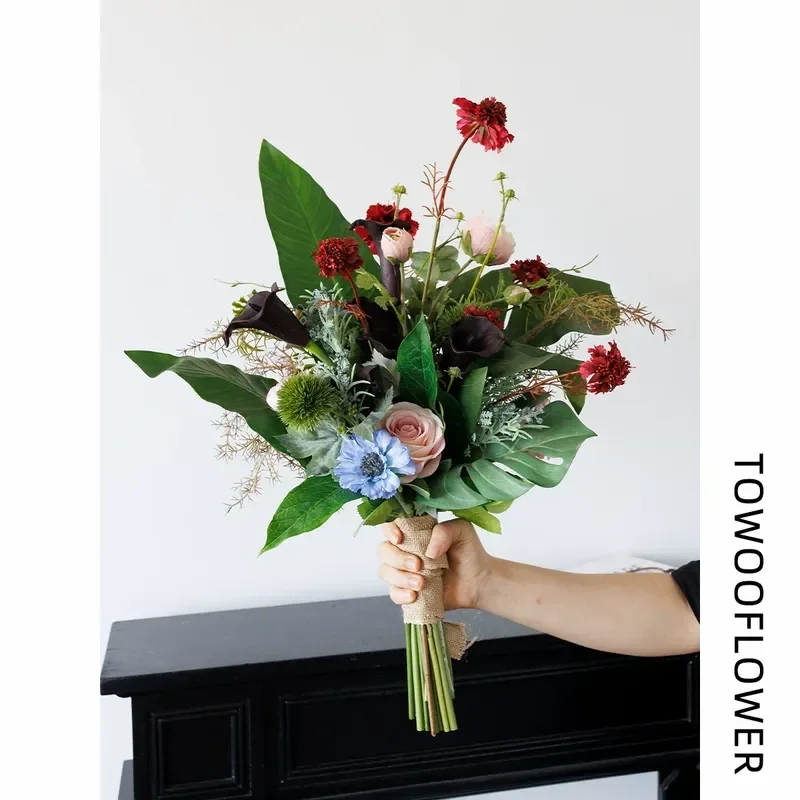 Style Garden Wind Forest Bouquet Artificial Flowers Bride Wedding Simulation Bouquet Studio Photography Props
