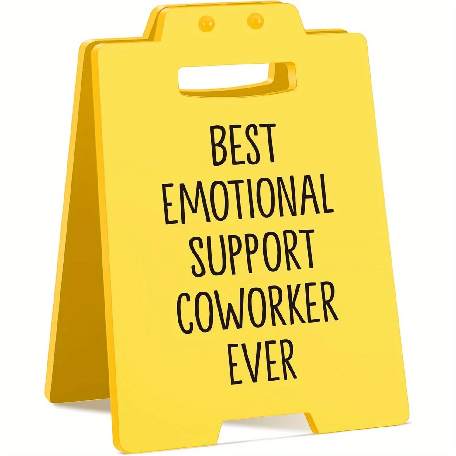 Best Emotional Support Coworker Ever Desk Sign-Funny Gifts for Coworkers, Friends, or Team Members| Cute Office Decor | Co Worke