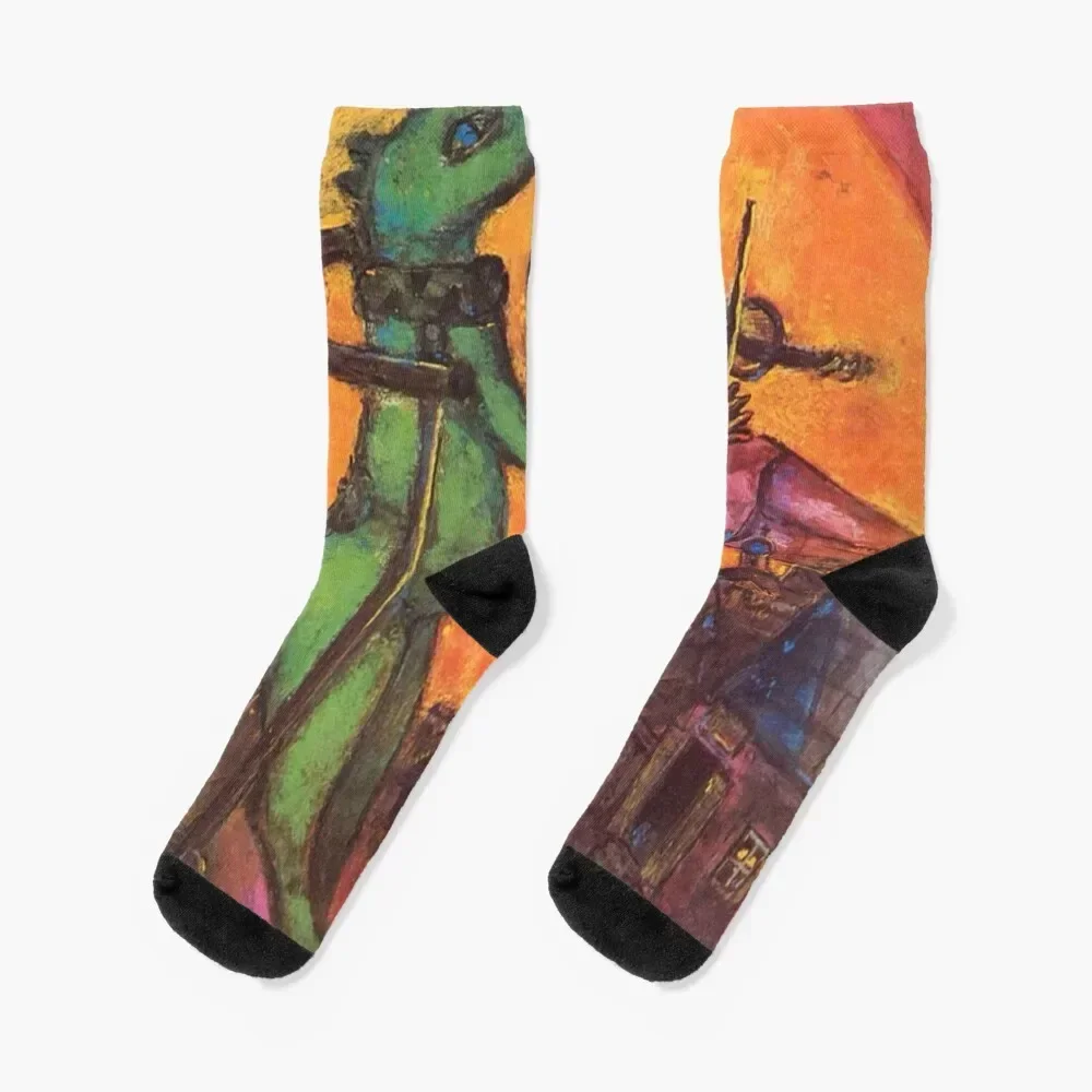 Art By Marc Chagall | Russian-French artist 1887 Socks hip hop winter Men's Socks Women's