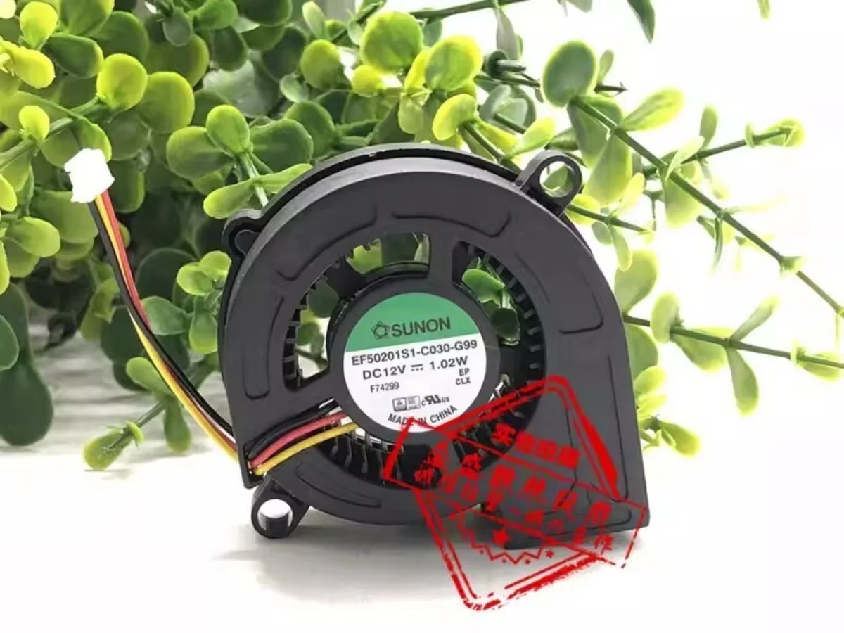 For SUNON EF50201S1-C030-G99 DC12V 1.02W 3-Wire Projection Cooling Fan