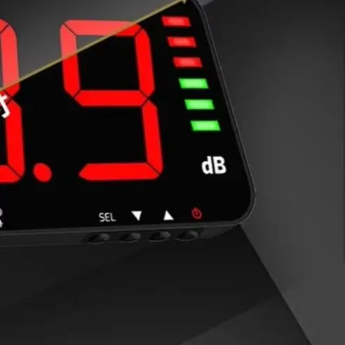 /Wall /Mounted /Sound Level Meter 30-130dB Large LCD Data Storage USB Noise Decibel Detector For Industrial Environment Testing