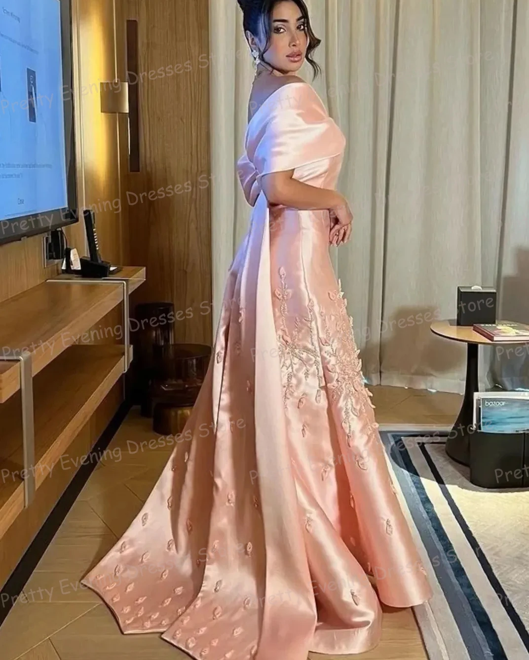 Luksusowe suknie wieczorowe damskie, syrenka, odkryte ramiona, aplikacje, suknie balowe, szyte na miarę Vestidos De Novia, modne na plażę, na imprezę, galę.