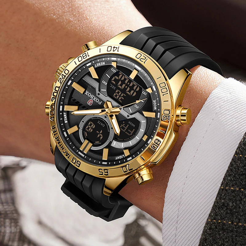 New LIGE Fashion Military Watches for Men Luxury Original Sports Chronograph Watch ​Waterproof Quartz WristWatch Montre Homme