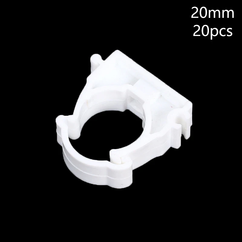 Hot! 20 Stuks Plastic PPR Klem Houder Voor Waterleiding Buis Fittings Met Cover Diameter 16mm 20mm 25mm 32mm