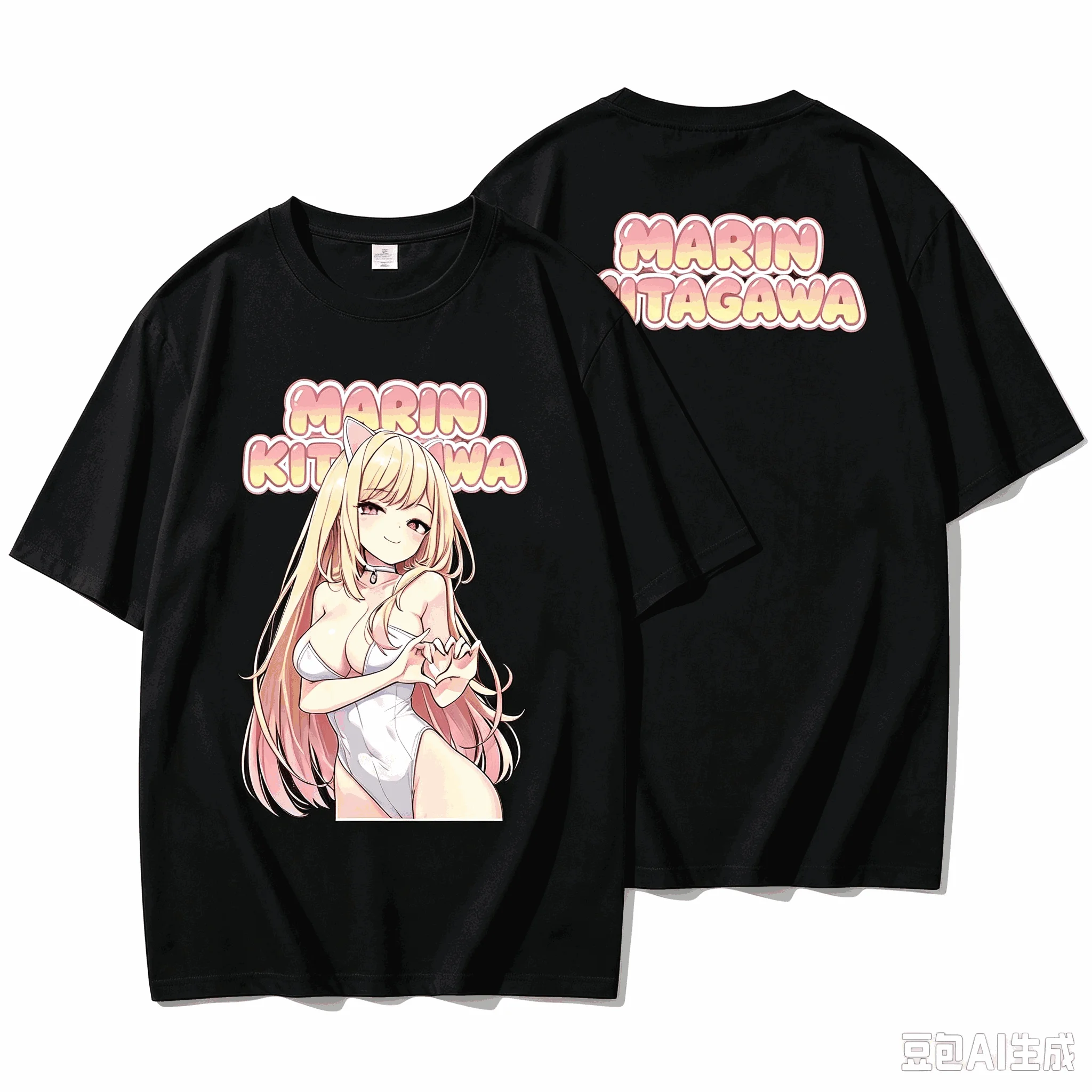 2026 Summer Hot Sale Anime Marin Kitagawa T-shirt Men Women Streetwear Cotton T-shirt Cotton O-Neck Hip Hop Street Casual Top