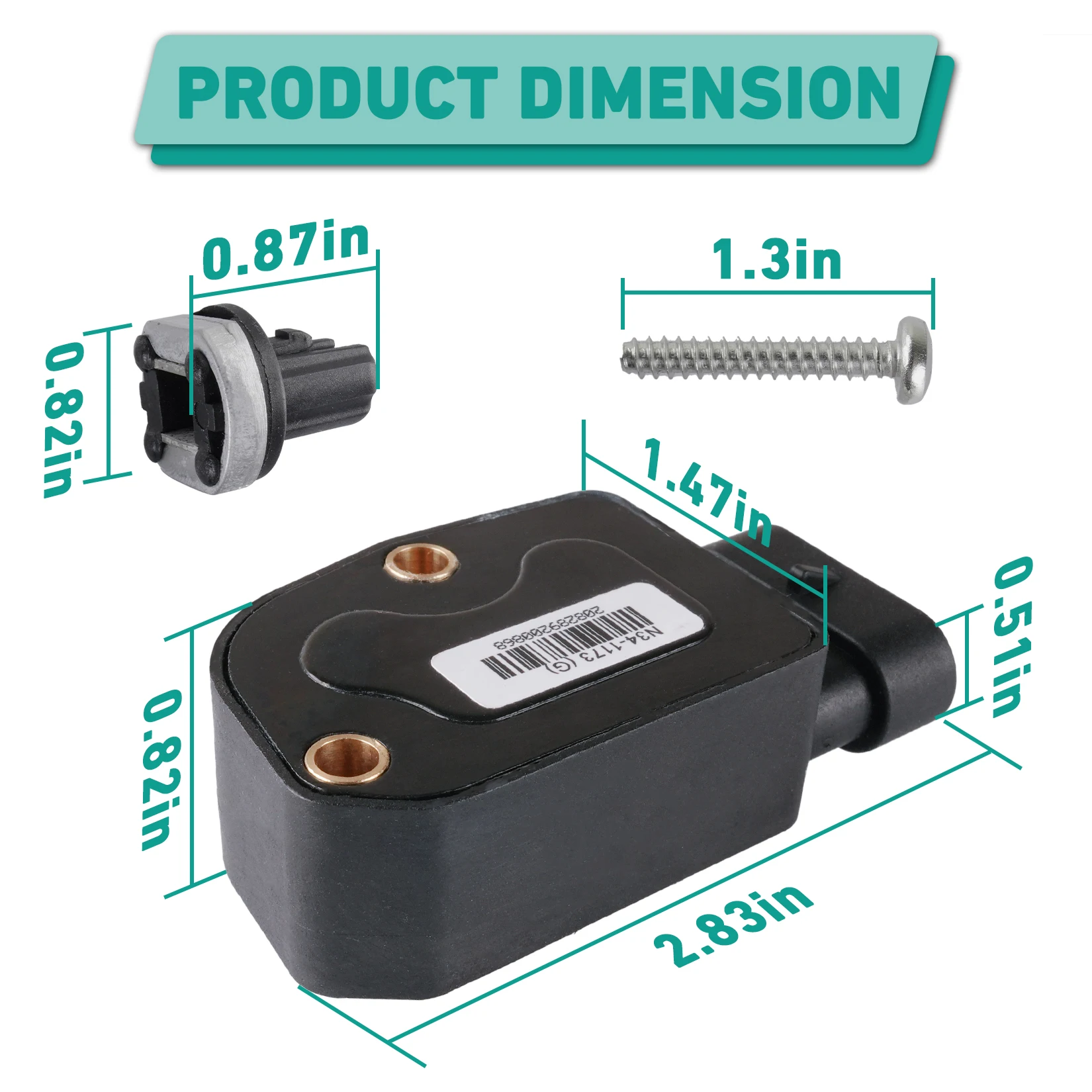 Throttle Sensor Kit Fits Club Car 2010-Up Precedent/Tempo/Onward Gas Golf Cart With 2nd Gen Accelerator Pedal Assembly Replaces