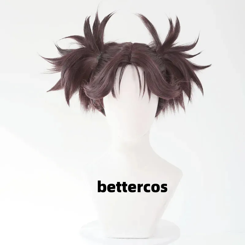 

zz04zz12Choso Anime Season 2 Chousou Long Dark Brown Cosplay Heat Resistant Synthetic Hair Role Play Wigs + Wig Cap