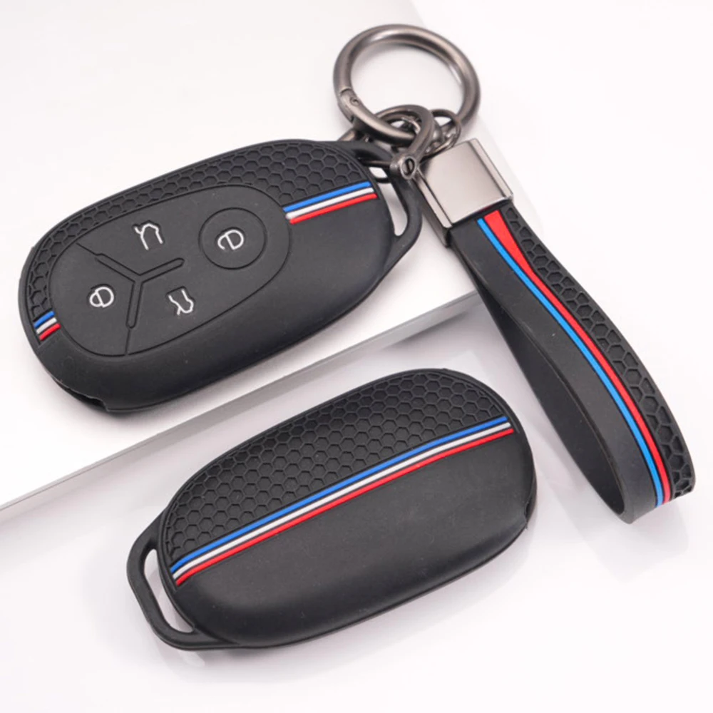 Key Fob Case Keychain For Geely EX2 GEOME EX2 MMEX2 Max Xingyuan Galaxy Light Star Wishes Proton EMAS High Quality Slim Fit