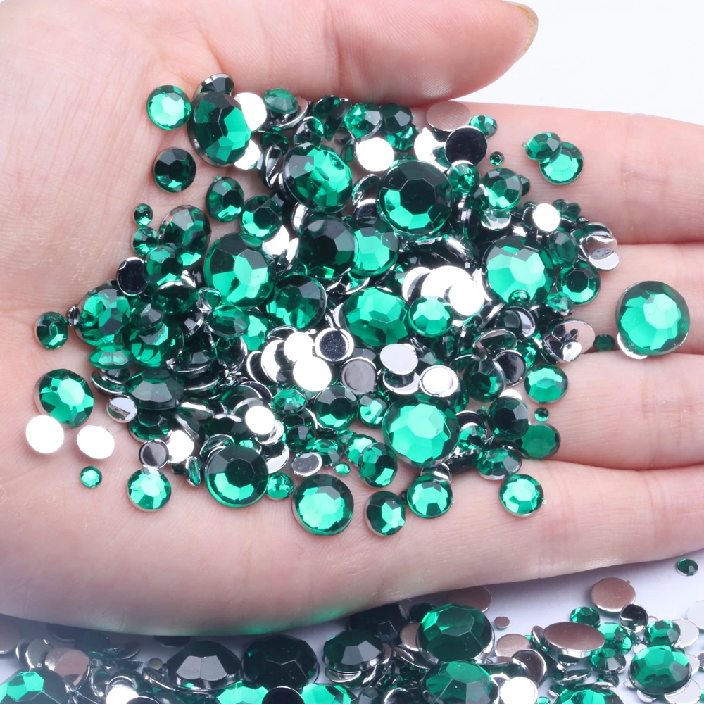 

3mm 5000pcs Acrylic Rhinestones Flatback Facets Round Glue On Stones DIY Craft Backpack Garment Accessories