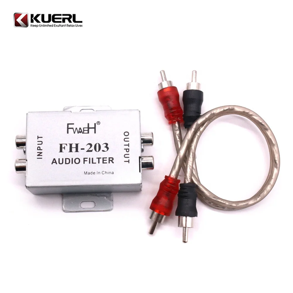 High Quality Iron Shell Noise Reducer Car Amplifier Noise Filter FH-203 Eliminate car audio noise Car Audio Accessories